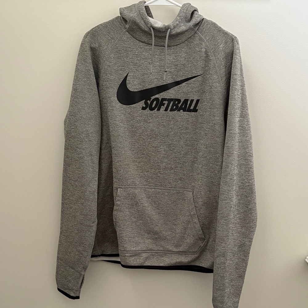 Nike Gray Softball Hoodie